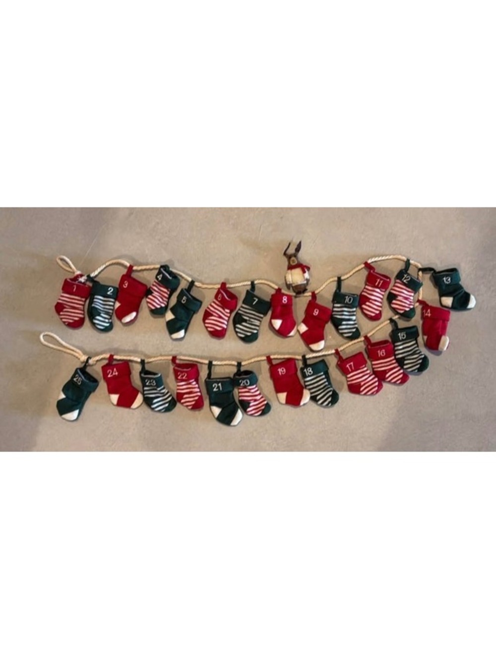 Super cute stocking and reindeer advent calender